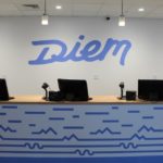 Sales Counter and Logo at Diem Cannabis' Canal District Worcester dispensary - Credit: Diem Cannabis